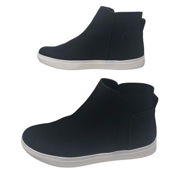 Kenneth Cole Reaction Black Mid Top Sneakers Boots Shoes Size